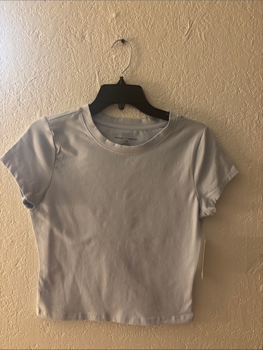 Better together baby doll  Pale Blue Short Sleeve Crewneck Tee